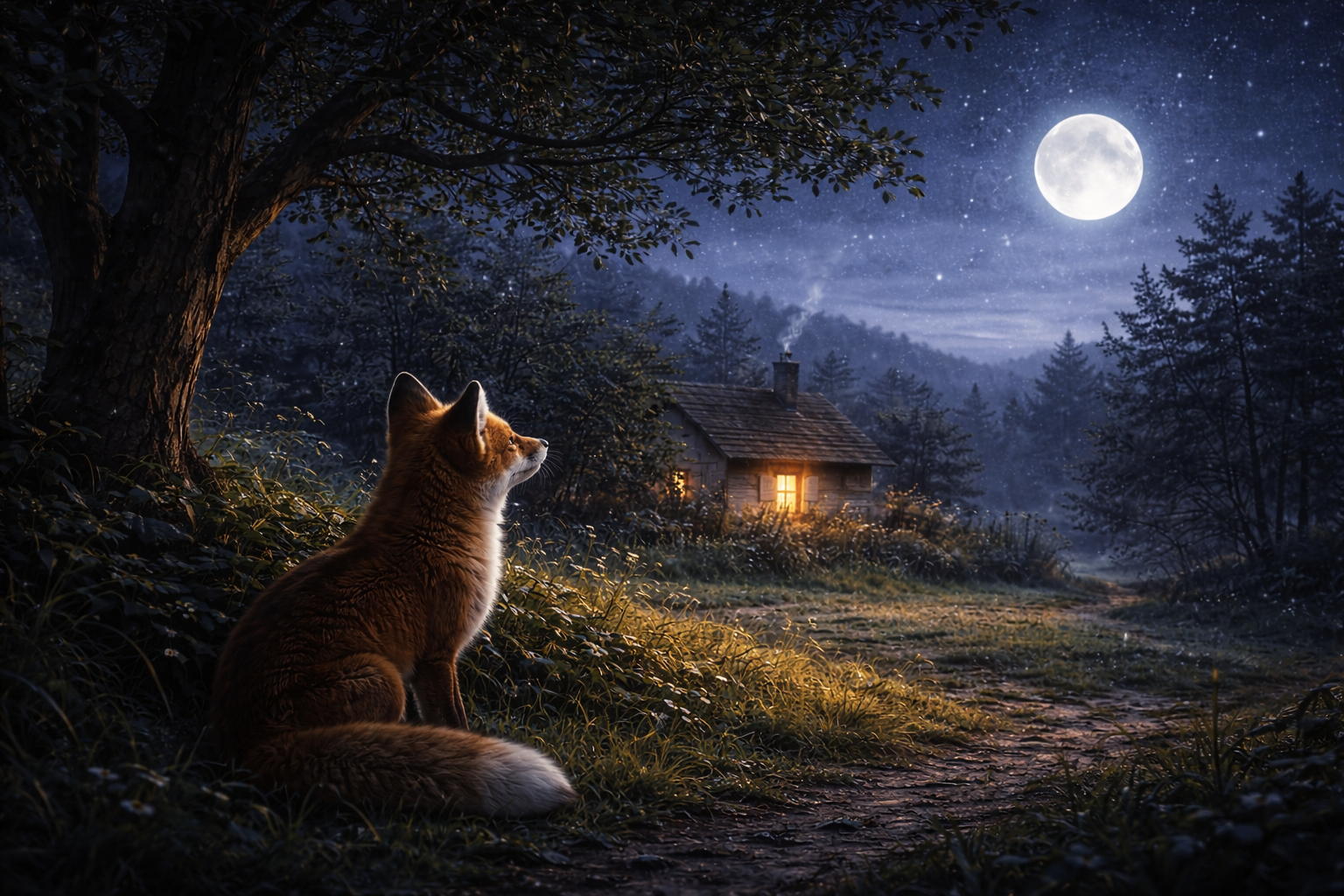Little Fox and the Quiet Moon